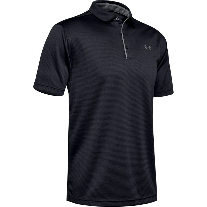 Under Armour Men's Tech Polo Black / Graphite / Graphite 7 Under Armour Men's Tech Polo Black / Graphite / Graphite - Image 5
