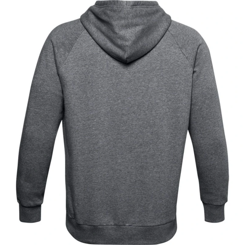 Under Armour Men's UA Rival Fleece Hoodie Pitch Grey Light Heather / Onyx White 8 Under Armour Men's UA Rival Fleece Hoodie Pitch Grey Light Heather / Onyx White - Image 6