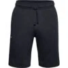 Under Armour Men's Rival Fleece Shorts Black / Onyx White -Guin Sales Store s7.ps1357117 001 hf