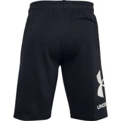 Under Armour Men's UA Rival Fleece Big Logo Shorts Black / Onyx White -Guin Sales Store s7.ps1357118 001 hb