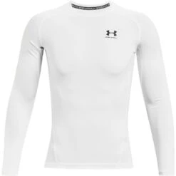 Under Armour Men's HeatGear® Armour Long Sleeve T-Shirt White / Black -Guin Sales Store s7.ps1361524 100 hf