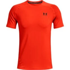Under Armour Men's HeatGear® Armour Fitted T-Shirt Phoenix Fire / Black -Guin Sales Store s7.ps1361683 296 hf