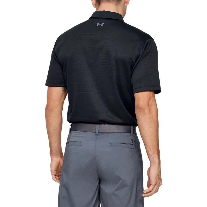 Under Armour Men's Tech Polo Black / Graphite / Graphite 4 Under Armour Men's Tech Polo Black / Graphite / Graphite - Image 2