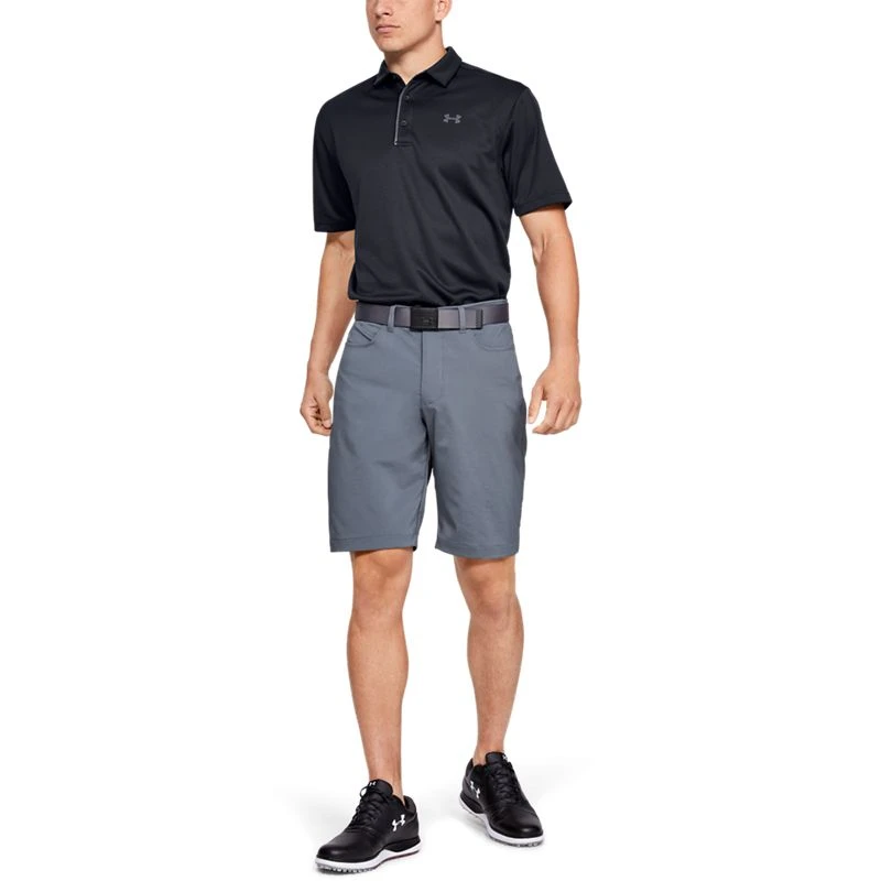Under Armour Men's Tech Polo Black / Graphite / Graphite 6 Under Armour Men's Tech Polo Black / Graphite / Graphite - Image 4