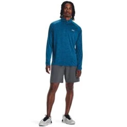 Under Armour Men's Tech™ ½ Zip Top Varsity Blue / Cosmic Blue / Blizzard -Guin Sales Store s7.v5 1328495 426 fsf