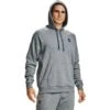 Under Armour Men's UA Rival Fleece Hoodie Pitch Grey Light Heather / Onyx White -Guin Sales Store s7.v5 1357092 012 fc