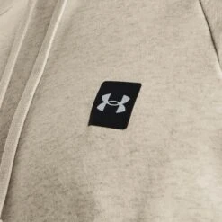 Under Armour Men's Rival Fleece Hoodie Stone / Onyx White -Guin Sales Store s7.v5 1357092 279 collar