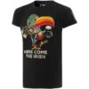 Trad Craft Men's Notre Dame Here Come The Irish T-Shirt Black / Multi -Guin Sales Store trad craft tee black guinness scarf touscan 1