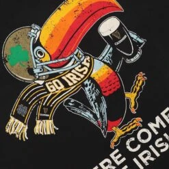 Trad Craft Men's Notre Dame Here Come The Irish T-Shirt Black / Multi -Guin Sales Store trad craft tee black guinness scarf touscan 3