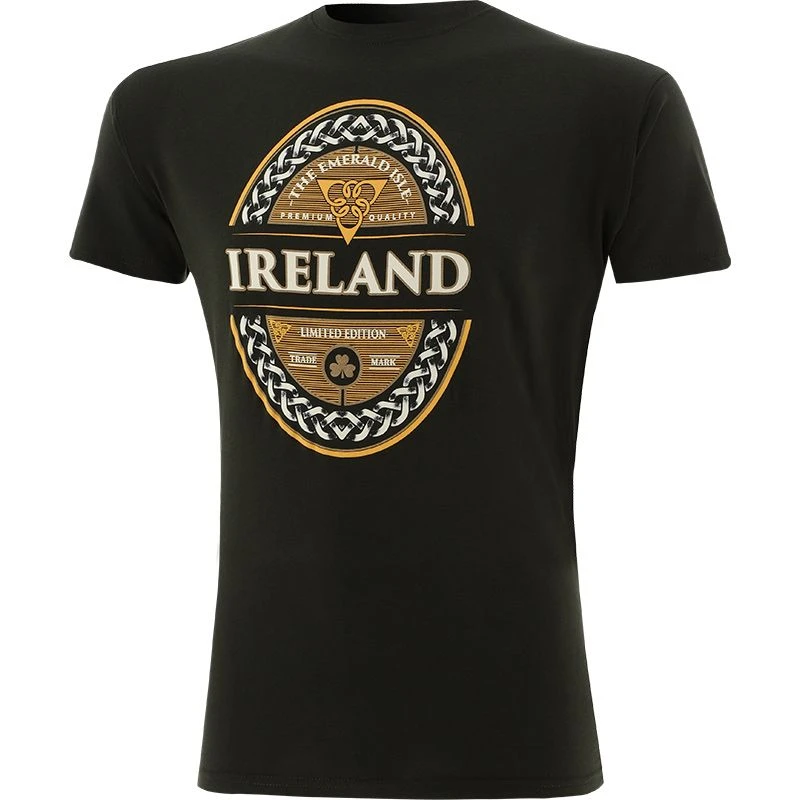 Trad Craft Men's Ireland Emerald Isle Classic T-Shirt Bottle 3 Trad Craft Men's Ireland Emerald Isle Classic T-Shirt Bottle