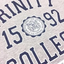 Trinity College Dublin 1592 T-Shirt Grey / Navy -Guin Sales Store trin1001 2