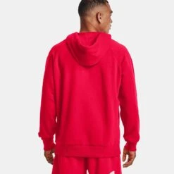 Under Armour Men's Rival Fleece Big Logo Hoodie Red / Onyx White -Guin Sales Store v5 1357093 600 bc