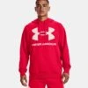 Under Armour Men's Rival Fleece Big Logo Hoodie Red / Onyx White -Guin Sales Store v5 1357093 600 fc