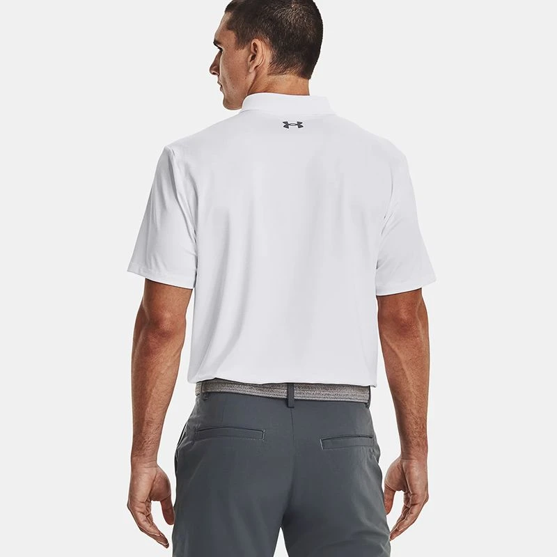 Under Armour Men's Performance 3.0 Polo White / Pitch Grey 4 Under Armour Men's Performance 3.0 Polo White / Pitch Grey - Image 2