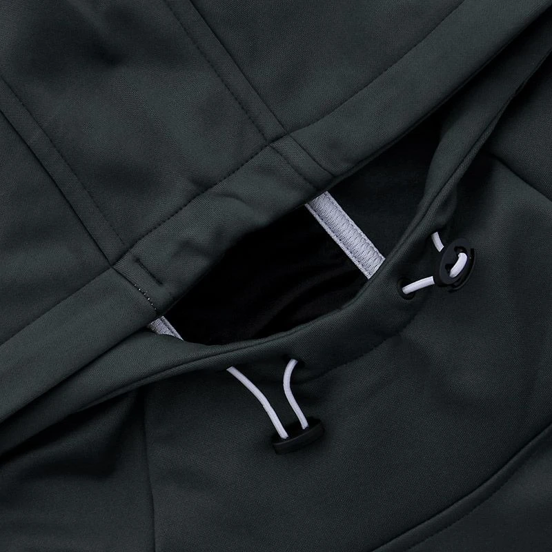 Men's Zack Fleece Pullover Hoodie Dark Grey / Black / Silver 7 Men's Zack Fleece Pullover Hoodie Dark Grey / Black / Silver - Image 5